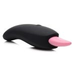 Inmi Luscious Licker 7X Rechargeable Silicone Licking Tongue Clitoral Stimulator - Black/Pink