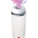 Vibrating Cocksucker Rechargeable Masturbator - White