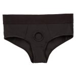 Her Royal Harness Backless Brief - Large/XLarge - Black