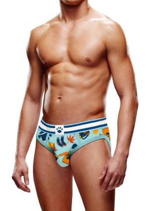 Prowler Autumn Scene Brief - XSmall - Blue/Orange