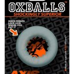 Oxballs Axis Rib Griphold Cockring - Clear Ice