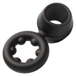 Alpha Liquid Silicone Dual Magnum Ring - Black