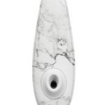 Womanizer Marilyn Monroe Special Edition Rechargeable Clitoral Stimulator - White Marble