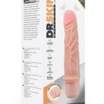 Dr. Skin Silicone Dr. Robert Vibrating Dildo 7in - Vanilla