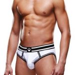 Prowler White/Black Open Brief - Large