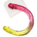 Shades Gradient Jelly Double Dong - Pink/Yellow