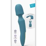 R-evolution Rechargeable Silicone Rabbit Vibrator - Teal Me