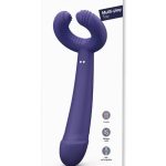 Please Me Rechargeable Silicone Vibrator - Moonlight Indigo