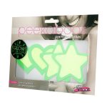 Peekaboo Glow In The Dark Hearts andamp; Stars Pasties - Green