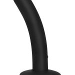 WhipSmart Rechargeable Silicone Slimline Dildo 5in - Black