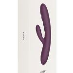 Svakom Avery Silicone Dual Stimulating Rechargeable Vibrator - Purple