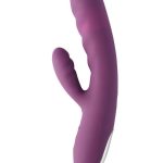 Svakom Avery Silicone Dual Stimulating Rechargeable Vibrator - Purple