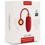 Svakom Ella Neo Silicone Interactive Bullet Vibrator - Red/Gold