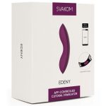 Svakom Edeny Interactive Silicone Clitoral Stimulator - Purple