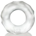 Hunkyjunk Fractal Tactile Cockring - Clear Ice