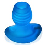Glowhole 2 Hollow Buttplug with LED Insert - Large - Blue Morph