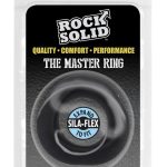 Rock Solid The Master Ring Silicone Cock Ring - Black