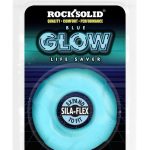 Rock Solid Lifesaver Glow in the Dark Silicone Cock Ring - Blue