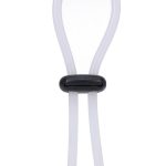 Rock Solid Lasso Double Lock Adjustable Silicone Cock Ring - White