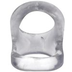 Rock Solid The Hoist Dual Cock Ring - Clear