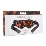 Sincerely Amber Blindfold - Animal Print Gold