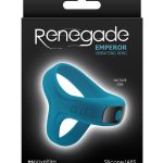 Renegade Emperor Rechargeable Silicone Vibrating Cock Ring - Teal