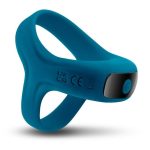 Renegade Emperor Rechargeable Silicone Vibrating Cock Ring - Teal