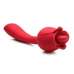 Bloomgasm Regal Rose Licking Rose Silicone Clitoral Vibrator - Red