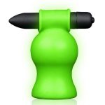 Ouch! Vibrating Head Masturbator Glow in the Dark - Green