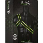 Ouch! Gladiator Harness Glow in the Dark - Large/XLarge - Green