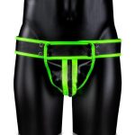 Ouch! Striped Jock Strap Glow in the Dark - Small/Medium - Green