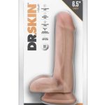 Dr. Skin Dr. Jeffrey Dildo with Balls and Suction Cup 6.5in - Vanilla