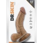 Dr. Skin Dr. Stephen Dildo with Balls and Suction Cup 6.5in - Caramel