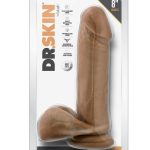 Dr. Skin Dr. William Dildo with Balls and Suction Cup 8in - Caramel