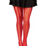 Leg Avenue Harlequin Net Tights - O/S - Red