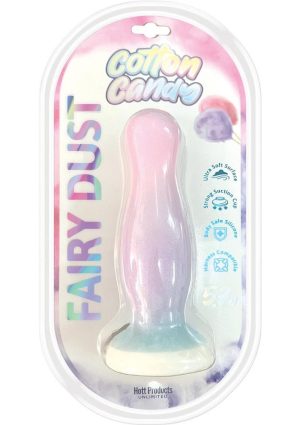 Cotton Candy fairy Dust Mini Silicone Dildo - Multi-Color