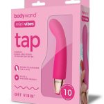 Bodywand Mini Vibes Tap Rechargeable Silicone Clitoral Stimulator- Pink