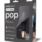 Bodywand Mini Vibes Pop Rechargeable Silicone Clitoral Stimulator- Black