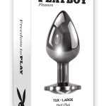 Playboy Tux Metal Anal Plug - Large - Black