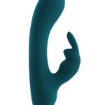 Playboy Lil Rabbit Rechargeable Silicone Vibrator - Teal