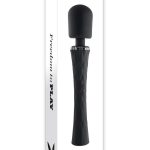 Playboy Royal Rechargeable Silicone Vibrating Massage Wand - Black