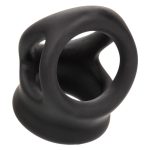 Alpha Liquid Silicone Dual Cage and Ring - Black