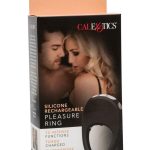 Couples`s Enhancers Silicone Rechargeable Pleasure Ring - Black