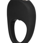 Couples`s Enhancers Silicone Rechargeable Pleasure Ring - Black