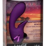 California Dreaming Huntington Beach Heartbreaker Rechargeable Silicone Stimulator - Purple