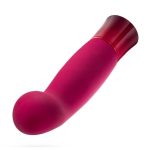 Oh My Gem Classy Rechargeable Silicone Vibrator - Garnet Red