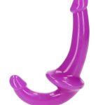 RealRock Strapless Strap-On Glow in the Dark Dildo 6in - Purple