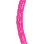 RealRock Double Dong Glow in the Dark Dildo 15in - Pink