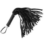 Strict Leather Pleather Pleasure Mini Flogger - Black