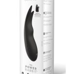 The Power Rabbit Rechargeable Silicone Vibrator - Black